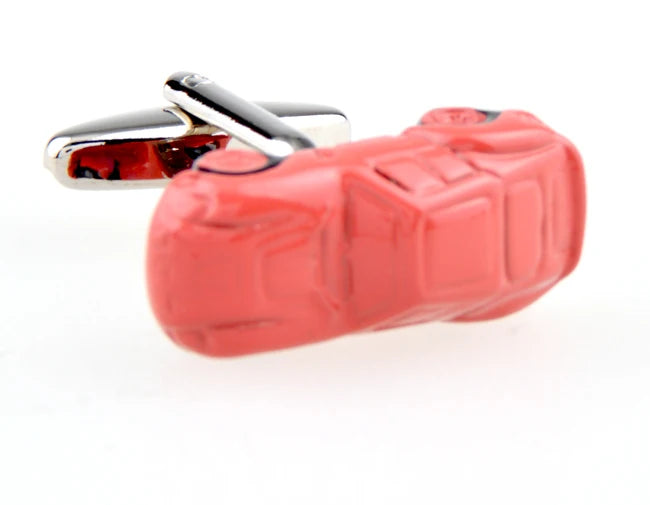 Men's Red Car Cufflinks - J1074
