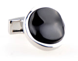 Men's Red Cat's Eye Round Cufflinks for Shirt J1083