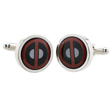Men's Red Round Cuff Links for Shirt