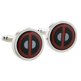 Men's Red Round Cuff Links for Shirt