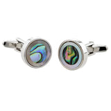 Green Shell Cuff Links for Men's Shirt