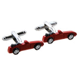 Men's Red Sport Car Cufflinks J1017