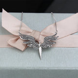 Gold/Silver Copper Necklace Black/White CZ Pendant Jewelry
