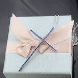 Silver CZ Cross Necklace Men Women Religious Pendant