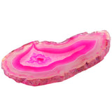 5pcs Fuchsia Agate Stone Slice Pendant Irregular Shape DIY Jewelry
