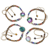7 Chakra Crystal Double Layers Braided Bracelets for Women