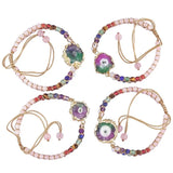 7 Chakra Crystal Double Layers Braided Bracelets for Women