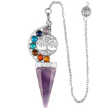 Chakra Stones Healing Crystal Point Pendulum Tree of Life Wicca Balancing
