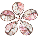 Abalone Shell Tree of Life Pendant Necklace