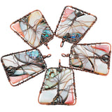Abalone Shell Tree of Life Pendant Necklace