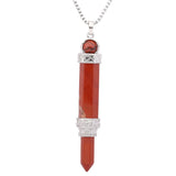 Hexagonal Prism Pendant Healing Crystal Dowsing Point Reiki Balancing Pendulum