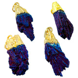 Titanium Coated Tourmaline Crystal Pendant