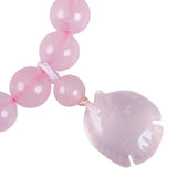 Pink Crystal Bracelet with Lucky Fish Pendant