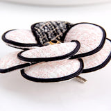 SUQI Flower Brooch Cloth Art Enamel Camellia Brooch Pins & Brooches