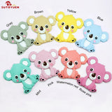5pcs Silicone Koala DIY Baby Nursing Necklace Pendant Teether Toy