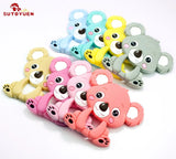 5pcs Silicone Koala DIY Baby Nursing Necklace Pendant Teether Toy