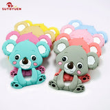 5pcs Silicone Koala DIY Baby Nursing Necklace Pendant Teether Toy