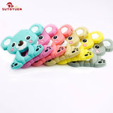 5pcs Silicone Koala DIY Baby Nursing Necklace Pendant Teether Toy