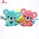 5pcs Silicone Koala DIY Baby Nursing Necklace Pendant Teether Toy