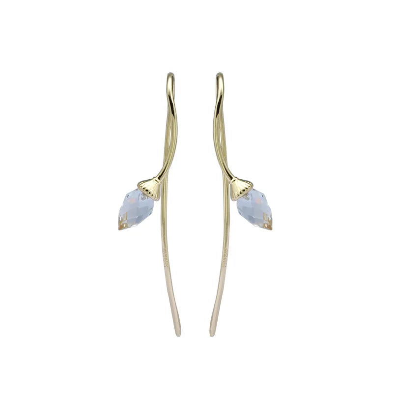 SVE1 6 pc Pin Earrings Set S925 Silver Micro-inlaid Colored Zircon