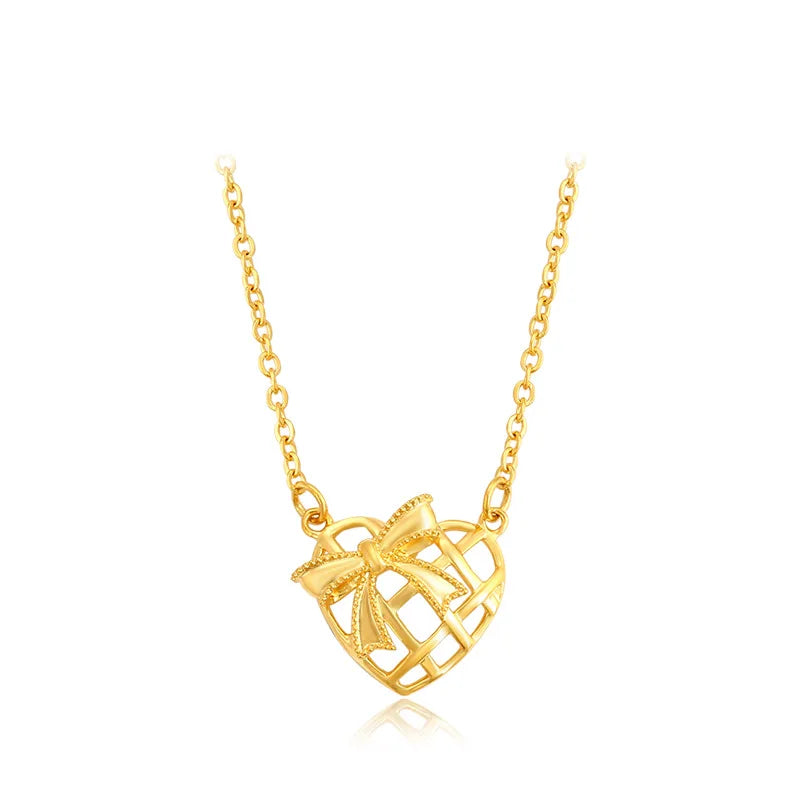 SVN2 Steel Necklace Women Love Double-sided Wear Plated Chain Girls