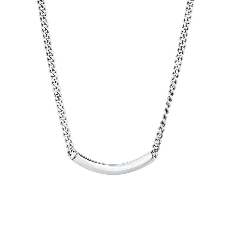 SVN3 Silver Smile Lucky Pearl Pendant Necklace For Women Girls