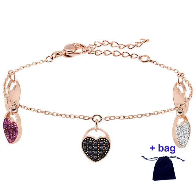 High Jewelry Bracelet, Multi-colored, Rose plating