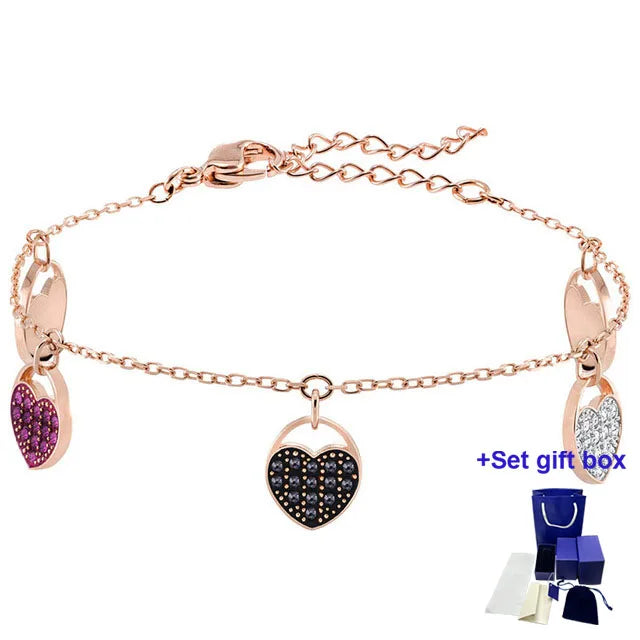 High Jewelry Bracelet, Multi-colored, Rose plating