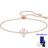 High Jewelry Bracelet Magic Angel Bracelet, White, Rose-gold tone plated