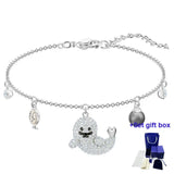 High Jewelry Bracelet Polar Rhodium And Crystal Bracelet Women Jewelry Gift