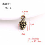 SWEET BELL 80 PCS/Lot 3D Pine Cone Charm for DIY Jewelry Making Charms