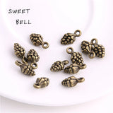 SWEET BELL 80 PCS/Lot 3D Pine Cone Charm for DIY Jewelry Making Charms