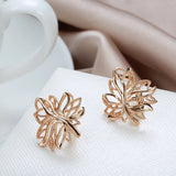 Vintage 585 Rose Drop Earrings Women Accessories
