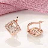 Rose Cubic Zirconia Vintage Ear Clips