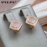 Rose Cubic Zirconia Vintage Ear Clips