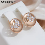 Elegant 585 Zircon Water Drop Earrings