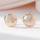 Elegant 585 Zircon Water Drop Earrings