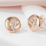 Elegant 585 Zircon Water Drop Earrings