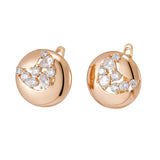 Elegant 585 Zircon Water Drop Earrings