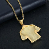 SZN Messi 10 Jersey Pendant Necklace with Crystals