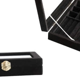 12 Grids Jewelry Storage Organizer Necklaces Bracelets Display Box-Black
