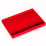 Large Necklace Jewelry Display Tray Box Stand Holder with 20 Hooks
