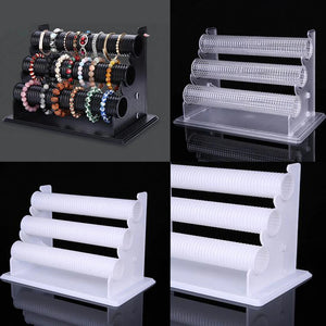 3 Tier Acrylic Jewelry Holder Bracelet Organizer Necklace Management