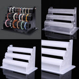 3 Tier Acrylic Jewelry Holder Bracelet Organizer Necklace Management