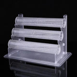 3 Tier Acrylic Jewelry Holder Bracelet Organizer Necklace Management