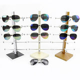 5-Layer Wooden Sunglasses Display Stand