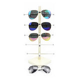 5-Layer Wooden Sunglasses Display Stand