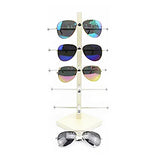 5-Layer Wooden Sunglasses Display Stand