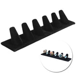 6 Finger Velvet Jewelry Ring Display Stand Holder Organizer