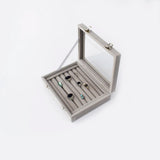 7 Slots Velvet Display Case Box Earring Ring Organizer